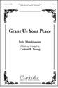 Grant Us Your Peace SATB choral sheet music cover